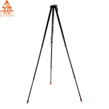 Portable Outdoor Cooking Tripod with Adjustable Hanging Chain for Campfire Picnic Hanging Pot Grill Stand campfire tripod